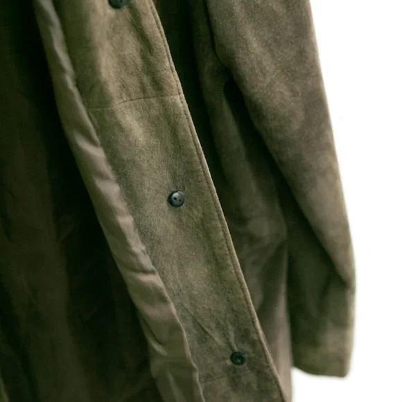 Vintage 90s Green Leather Jacket M/L - Picture 6 of 9